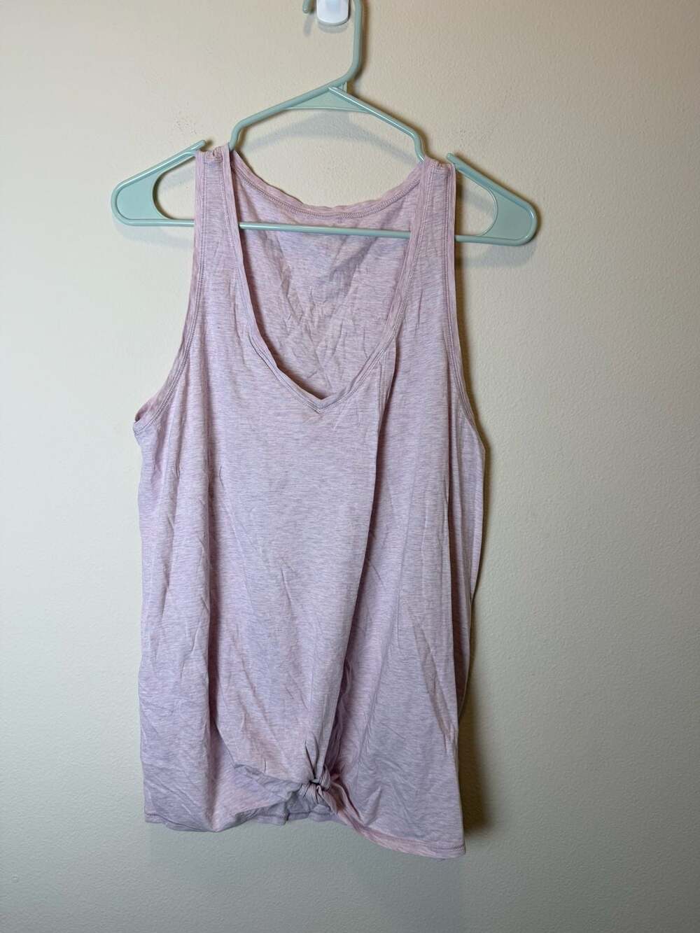 Lululemon Knot a Problem Tank Top Size 8 Pink Slub